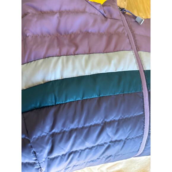 NWOT Women’s EDDIE BAUER Microlight Hooded 650 Fill Colorblock Jacket (S) - Picture 7 of 7